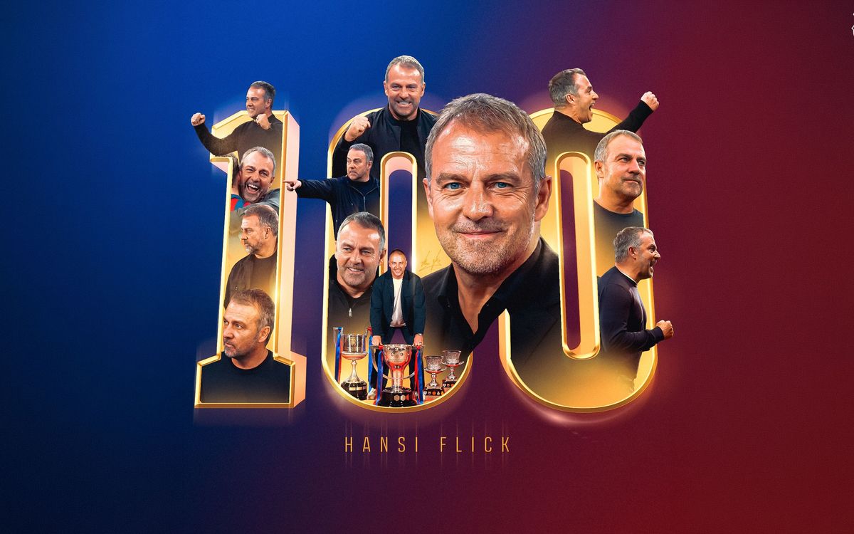 ハンジ・フリック、バルサのベンチで100試合目