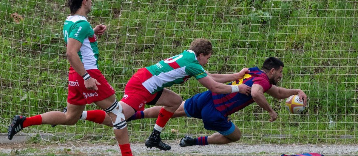Barça Rugby resiste y se lleva un duelo clave por la permanencia ante Ampo Ordizia (32-25)