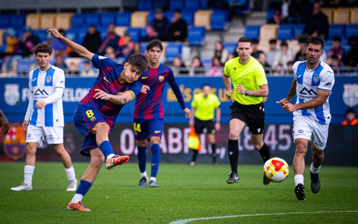 Barça Atlètic - At.Baleares: Punto para seguir en play-off (1-1)