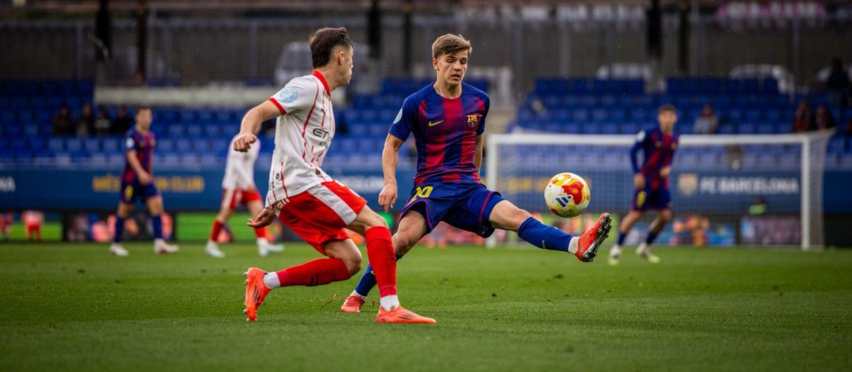 Barça Atlètic - Girona B: S'acaba la imbatibilitat al Johan (0-1)