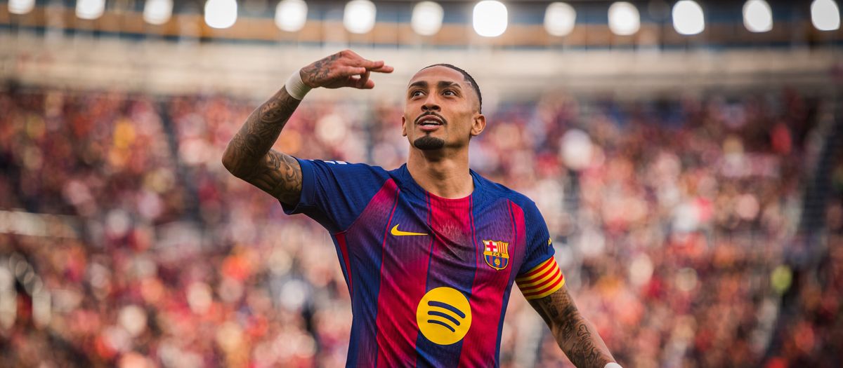 Tercer hat-trick de Raphinha