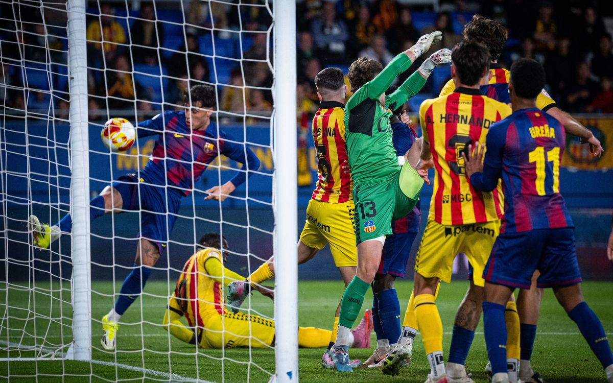 Barça Atlètic - UE Sant Andreu: Sin recompensa (0-1)