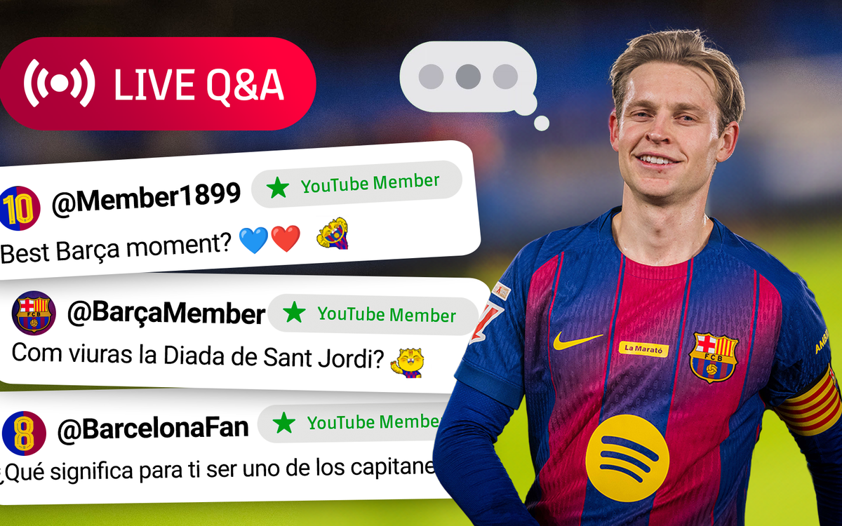 🔴💬 LIVE NOW: LIVE Q&A WITH FRENKIE DE JONG