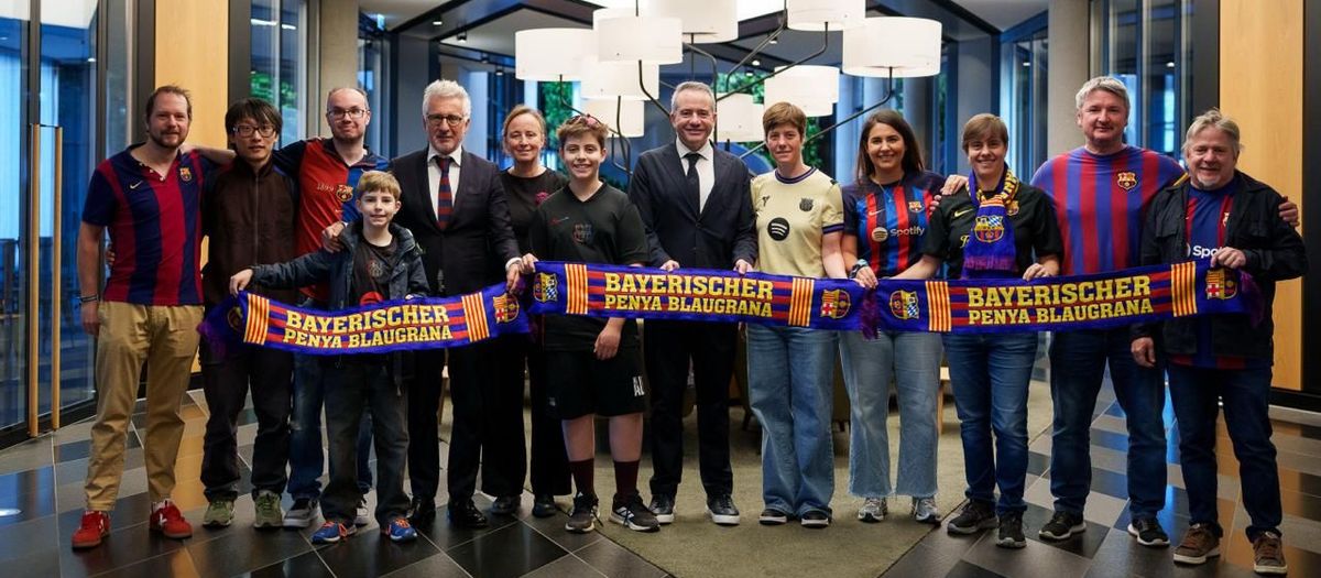 Activitat institucional en la prèvia del Bayern-Barça