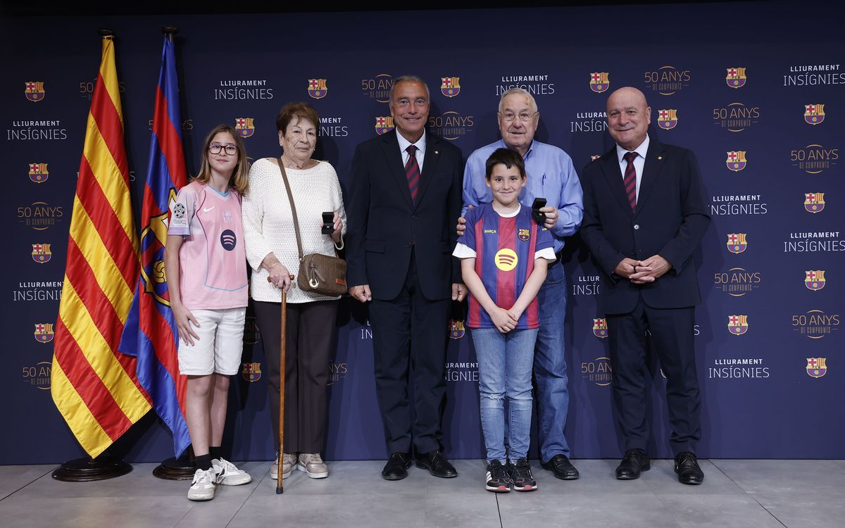 Reconeixement a 50 anys de fidelitat al Barça