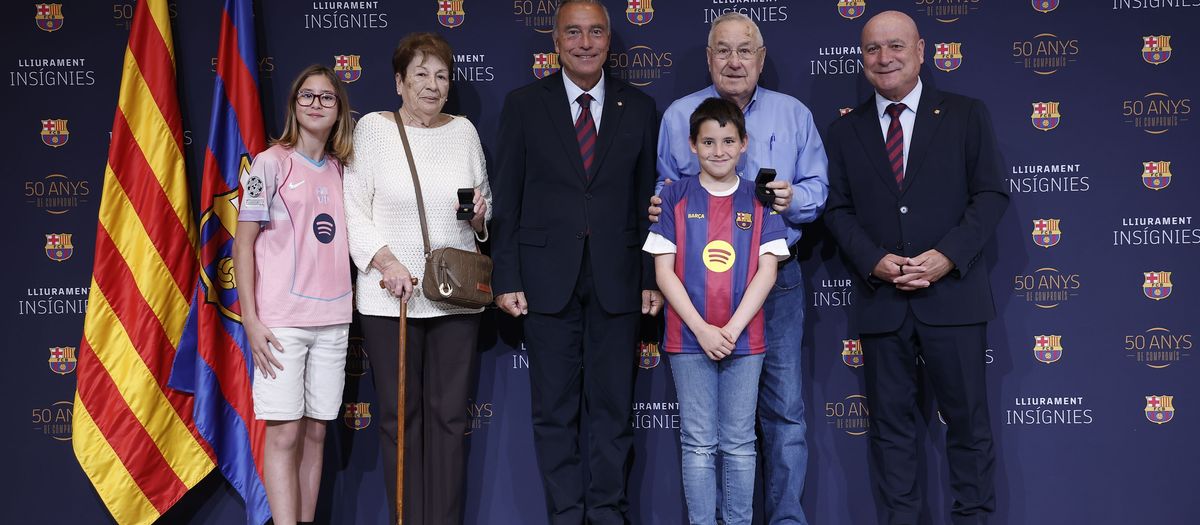 Reconocimiento a 50 años de fidelidad al Barça