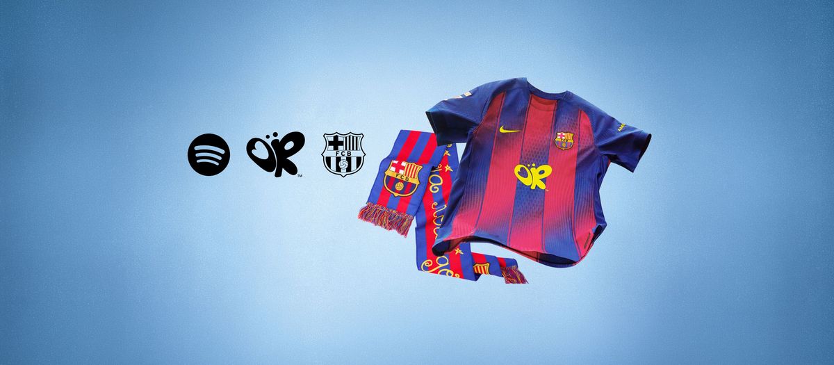 Get the Barça x Spotify x Olivia Rodrigo exclusive collection 🩷