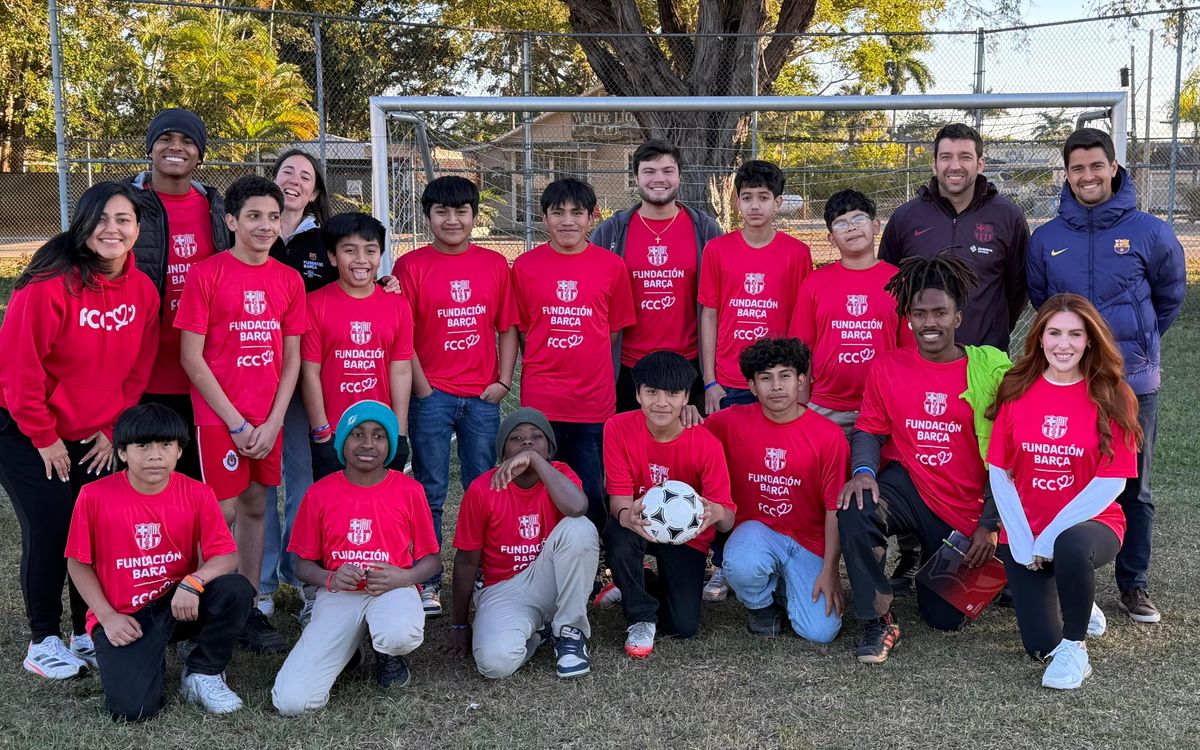La US Barça Foundation desplega un nou projecte socioesportiu als Estats Units amb l’entitat Fútbol Con Corazón USA al comtat de Miami-Dade