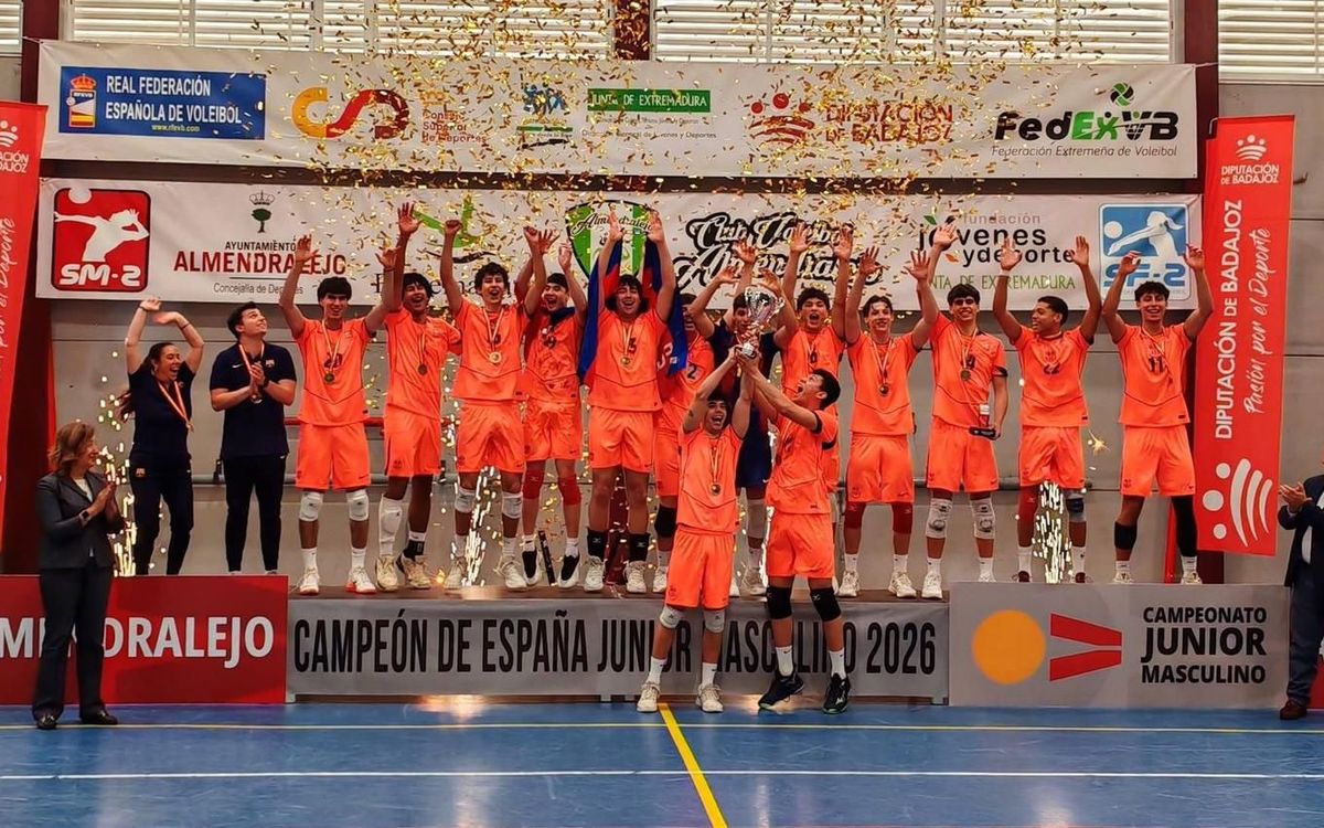 Junior del Barça, campeón de España en Almendralejo