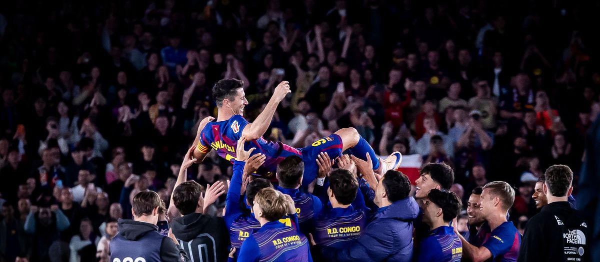 La despedida del Spotify Camp Nou a Robert Lewandowski