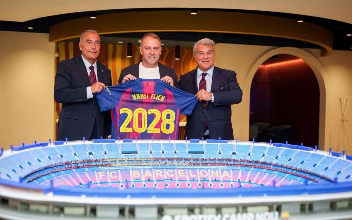 Hansi Flick extends contract until 2028