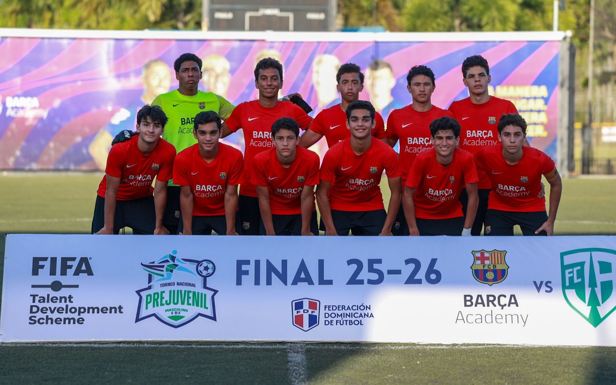 El equipo sub-16 de la Barça Academy República Dominicana, campeón nacional
