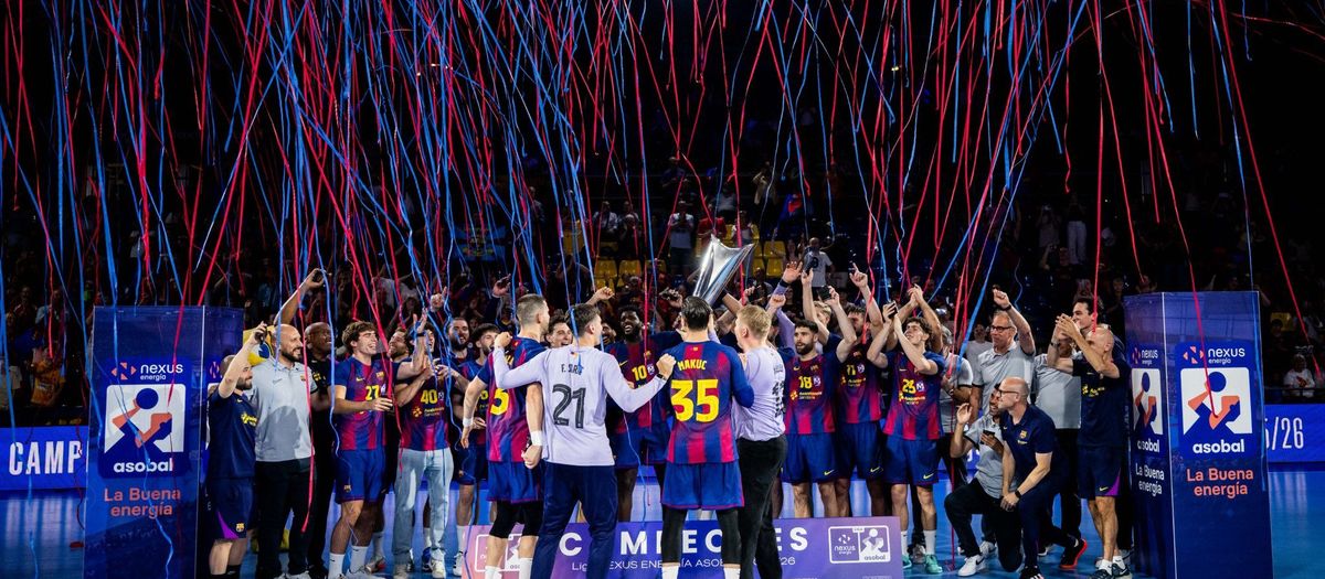 Barça 36–24 Bathco Torrelavega: Champions celebrate