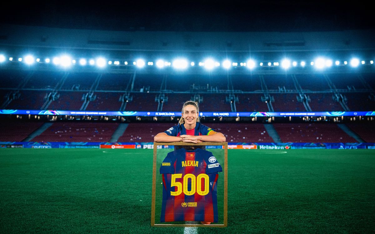She has played more than 500 matches wearing the shirt of her beloved FC Barcelona