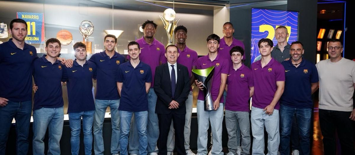El Junior entrega la segunda Euroliga en el Museo del FC Barcelona