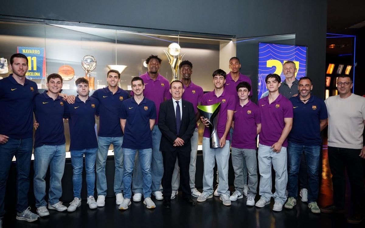El Junior entrega la segunda Euroliga en el Museo del FC Barcelona