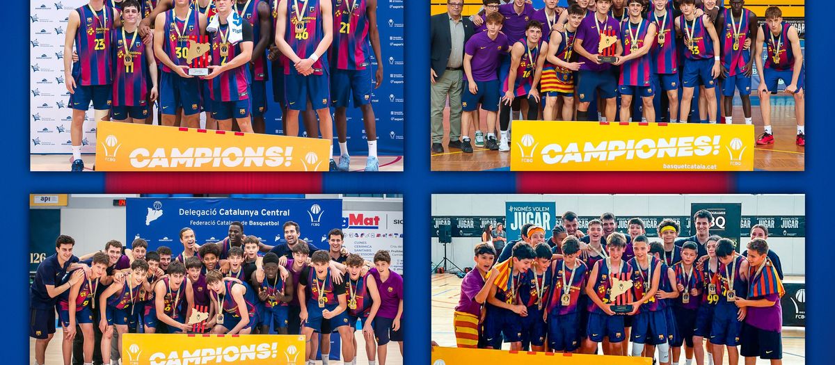 El bàsquet formatiu completa el tercer pòquer consecutiu als Campionats de Catalunya