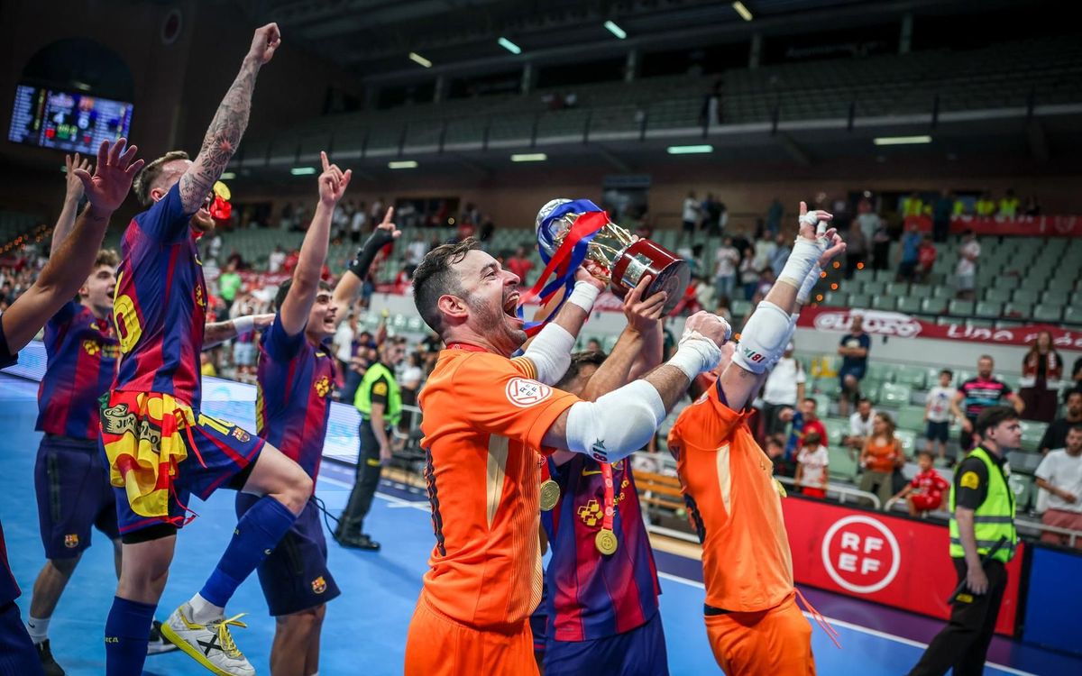 El Barça de fútbol sala iniciará la defensa del título de Liga contra el Valdepeñas