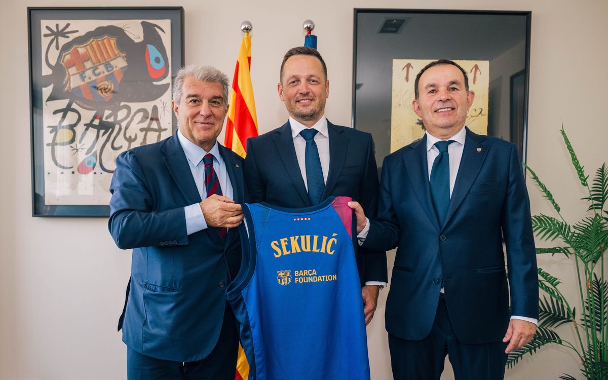 Aleksander Sekulic, presentat com a nou entrenador del Barça de bàsquet