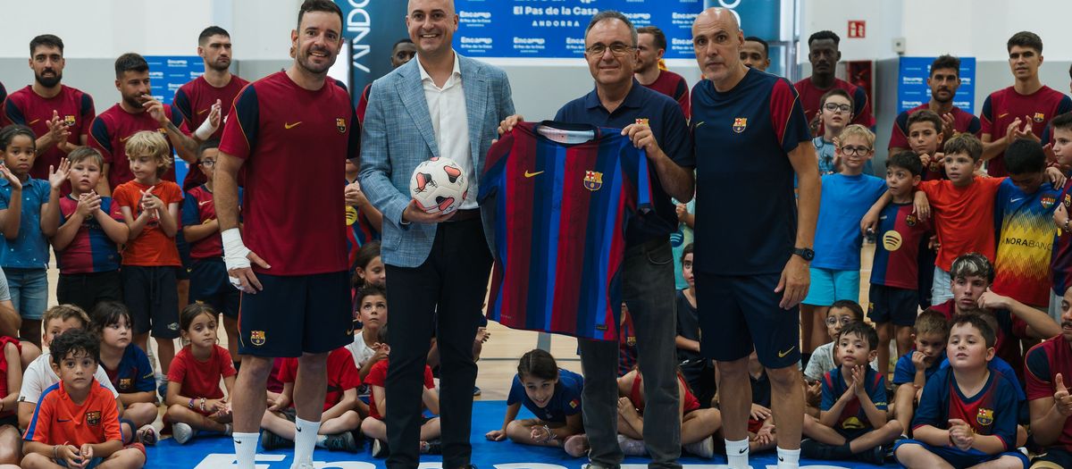 Encuentro institucional entre el Comú d'Encamp y el Barça