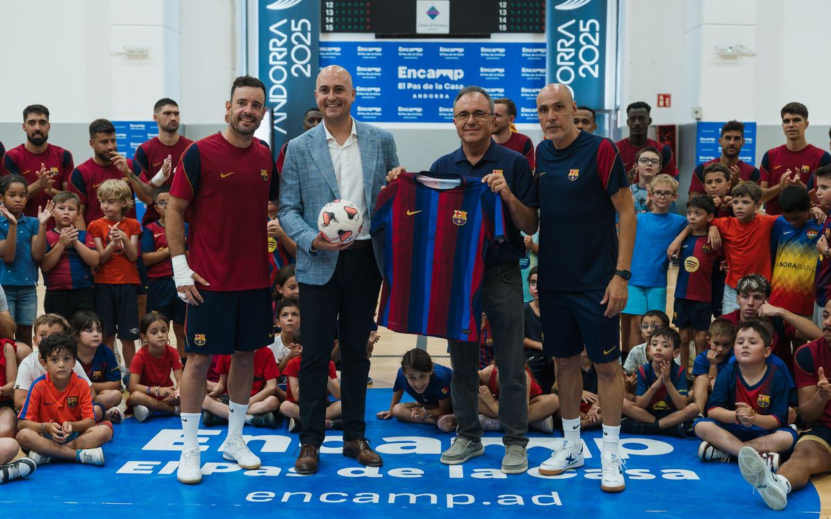 Trobada institucional entre el Comú d'Encamp i el Barça