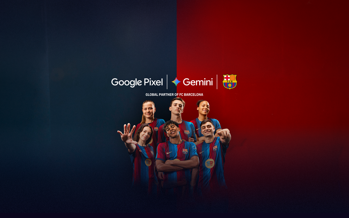 Google ジェミニと Google ピクセル、 FC バルセロナの新パートナー