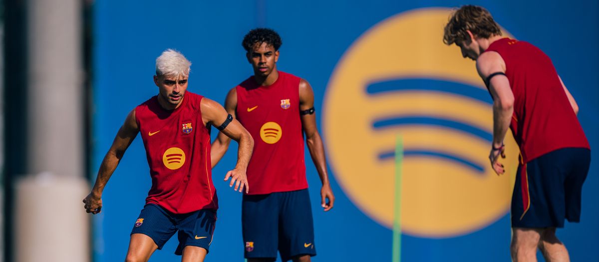 El primer equipo vuelve al trabajo para preparar el Gamper