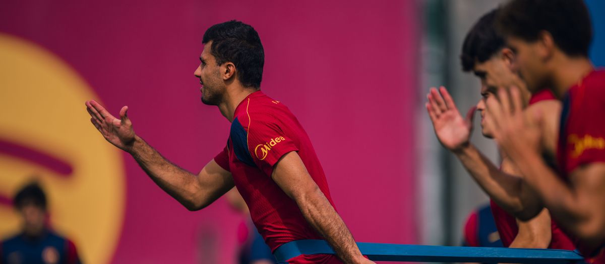 Recovery session after beating Elche