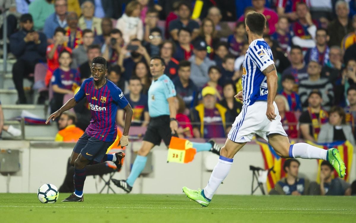 Dembélé suffers sprained ankle
