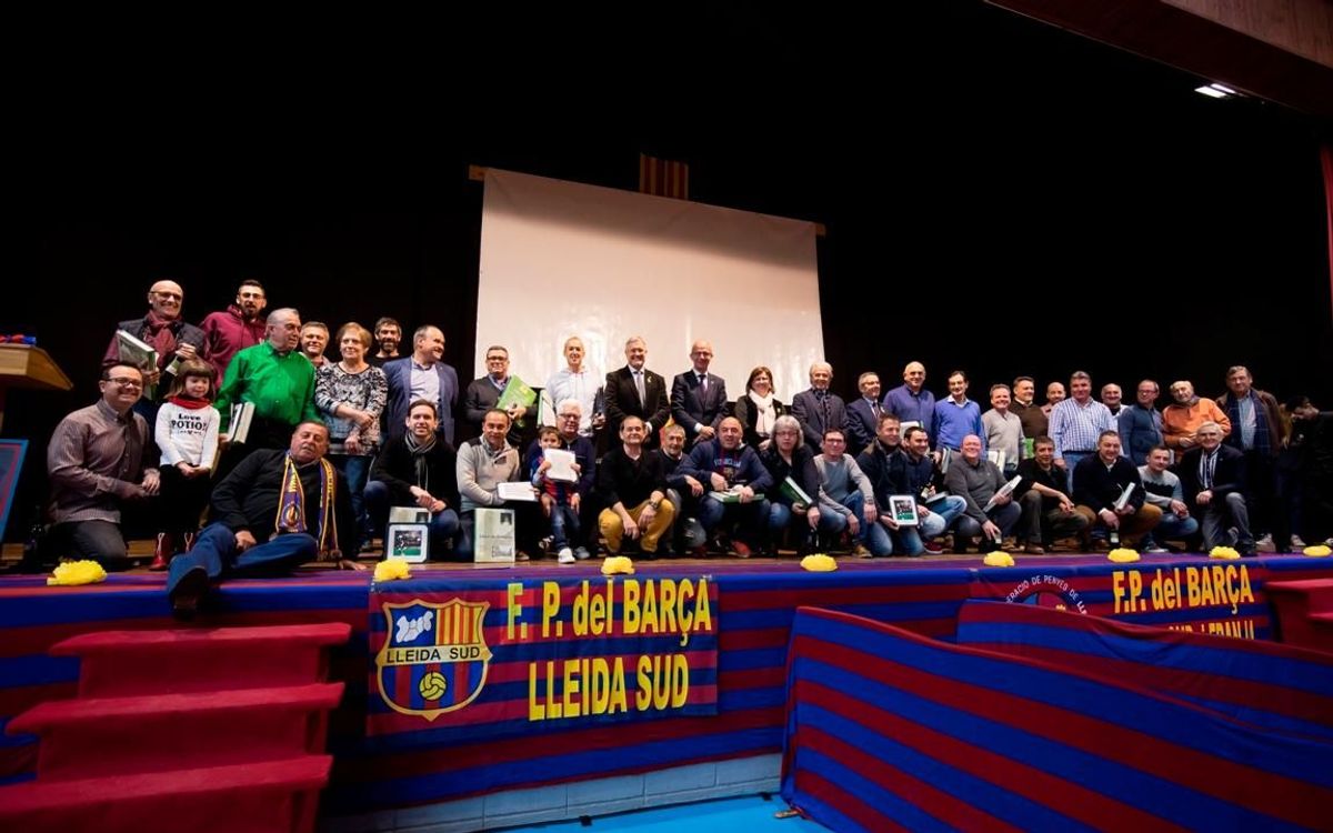 Bellpuig vive la XII Encuentro de Peñas Barcelonistas de Lleida Sur y la Franja