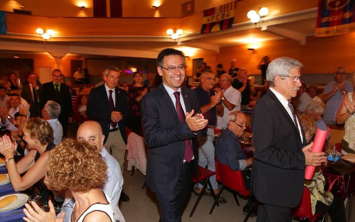 Josep Maria Bartomeu preside el XVI Encuentro de Peñas de Tarragona Norte