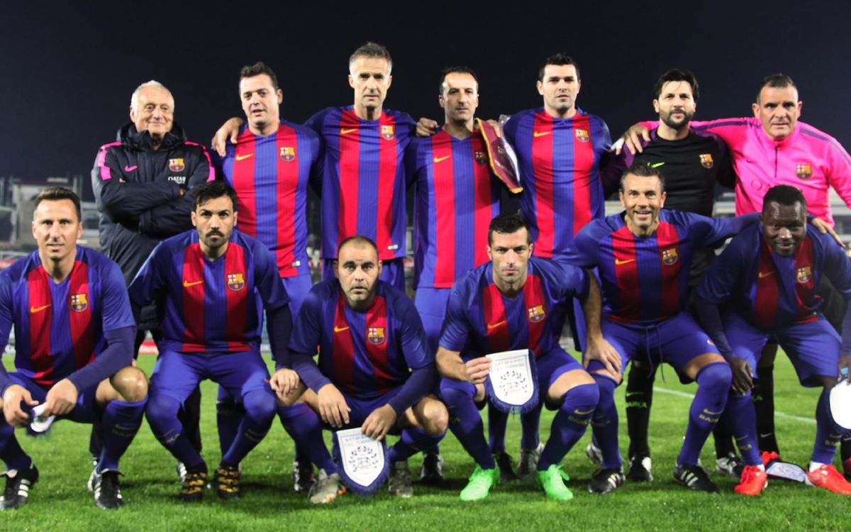The Barça Players – PAS Giannina Veterans match rounds off the #WithRefugees day in Greece