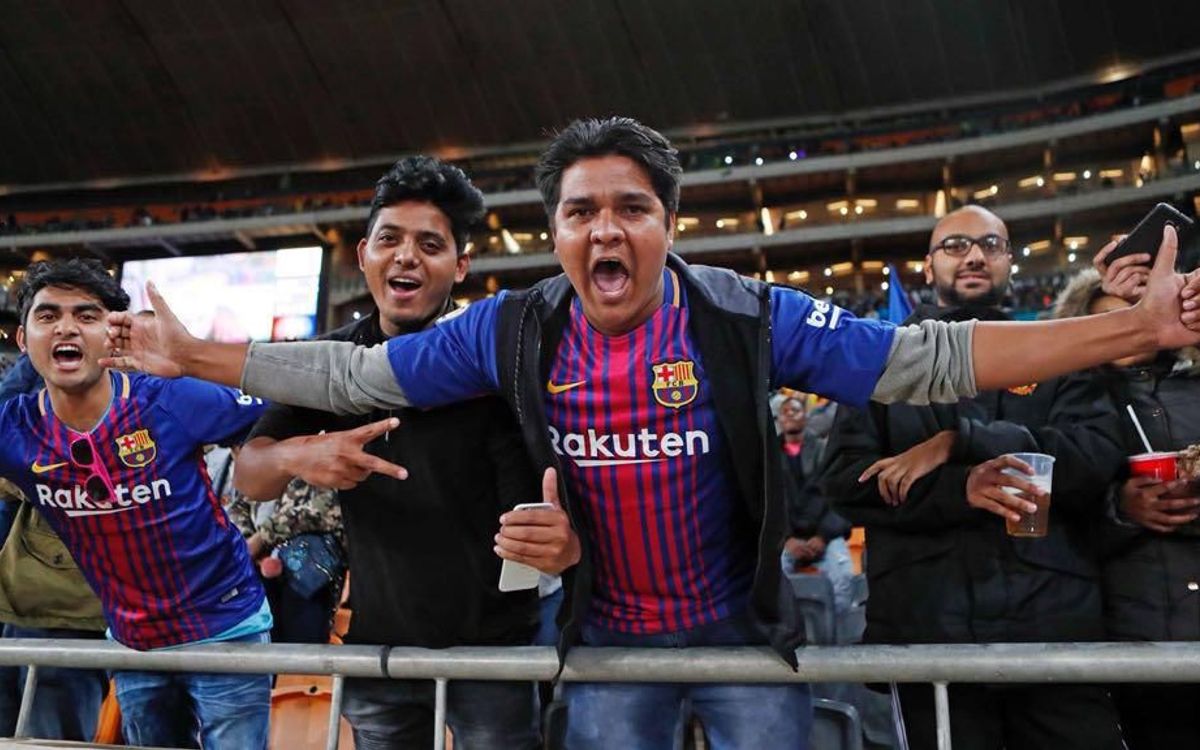 Johannesburgo se vuelca con el Barça