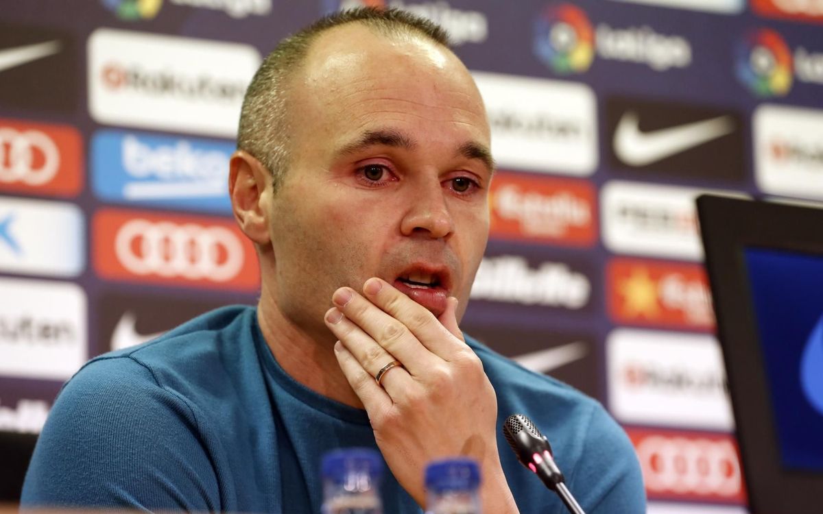 Andrés Iniesta anuncia su adiós del FC Barcelona a final de temporada
