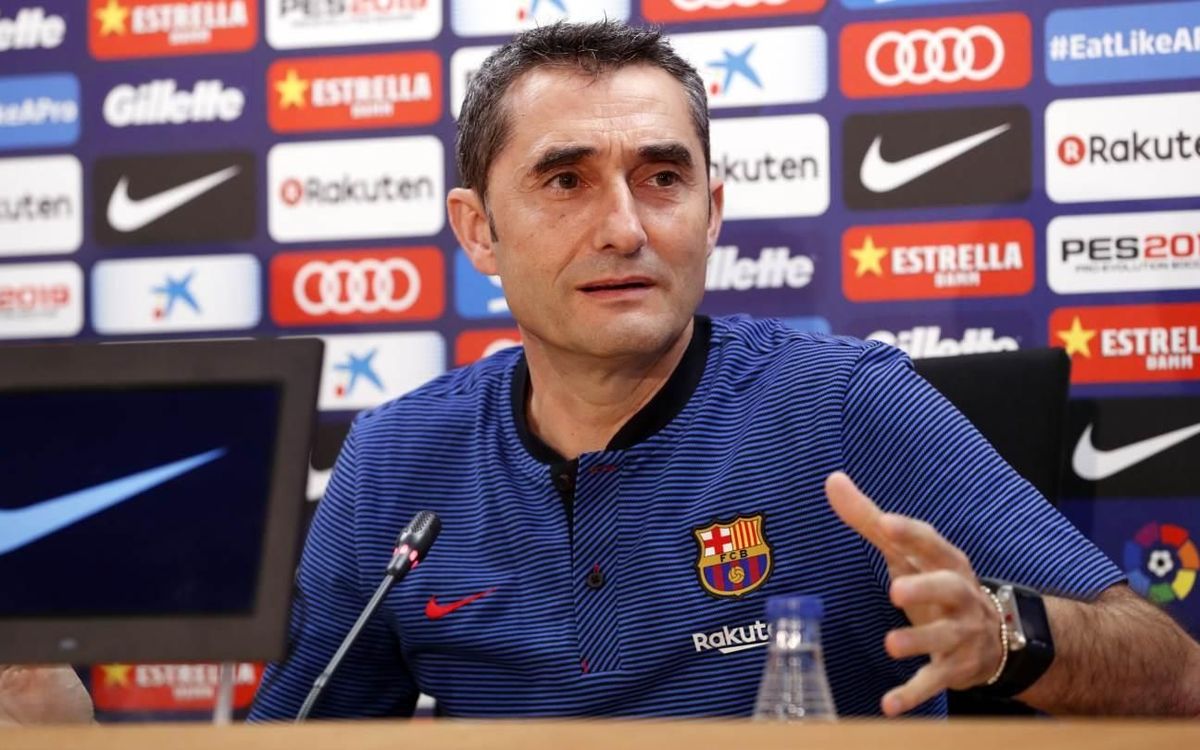Ernesto Valverde: “No vamos a perder de vista el objetivo de la victoria”