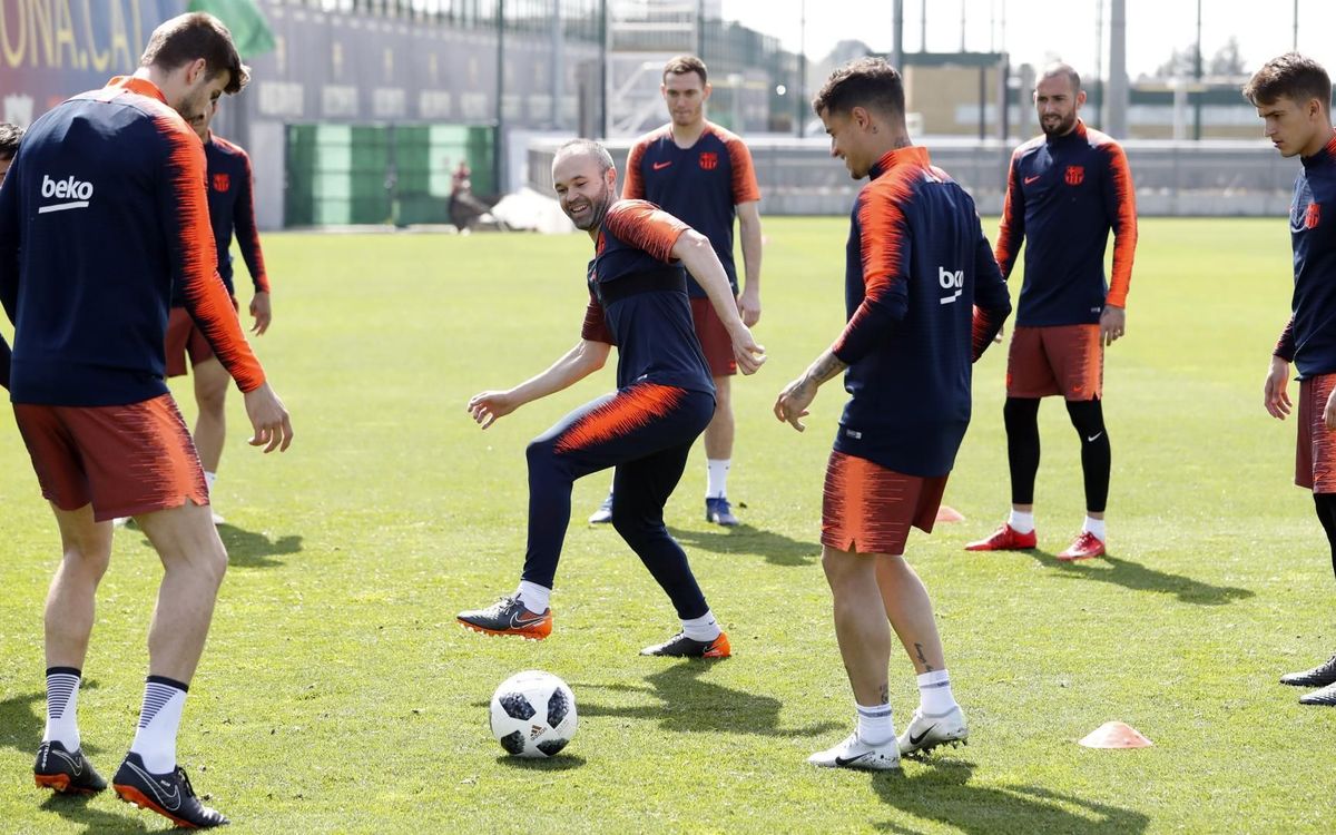 La plantilla al complet per viatjar a Madrid