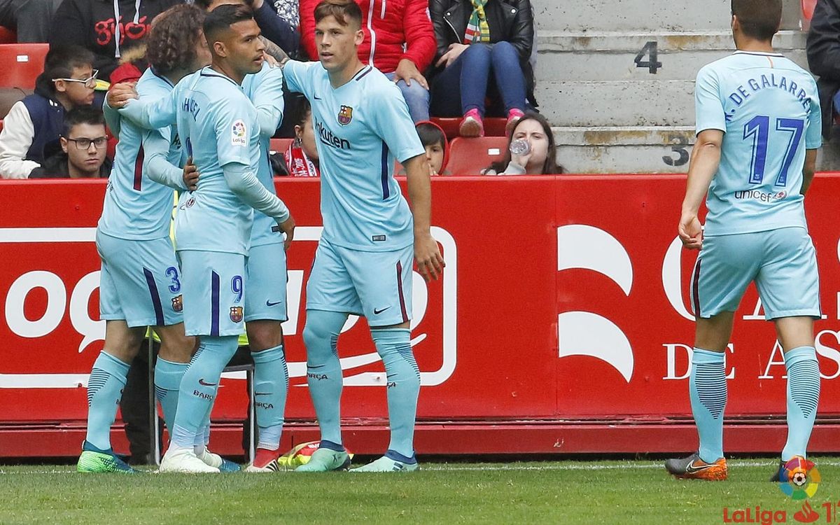 Real Sporting - Barça B: Victoria de prestigio y esperanza (2-3)