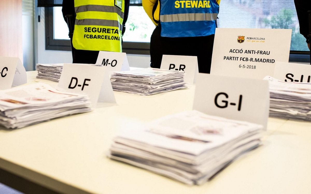 Acción contra el fraude y la reventa en el último Clásico