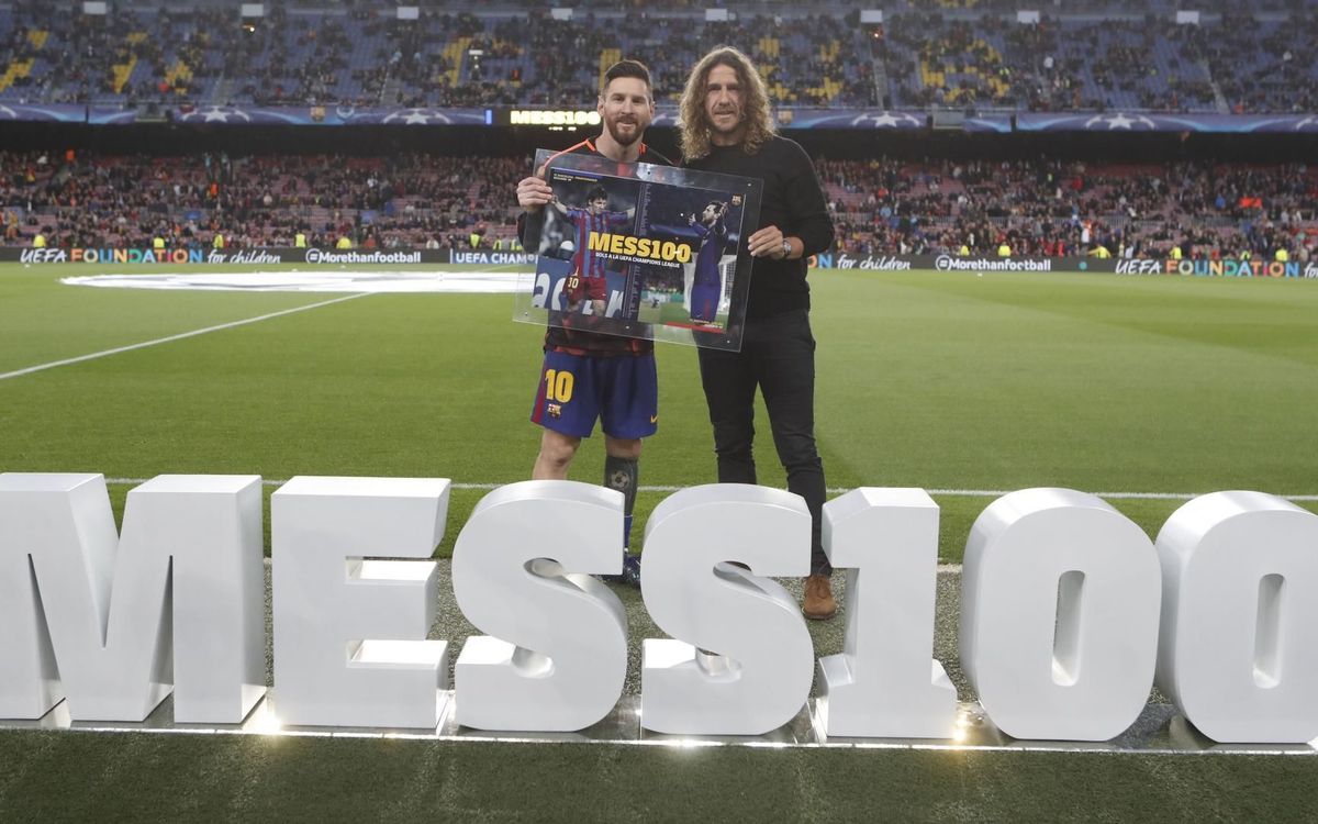Lionel Messi serà reconegut pels seus 100 gols a la Champions abans del Barça-Roma