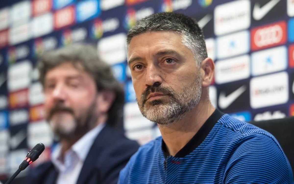 Garcia Pimienta: 'I believe strongly in the Barça way of playing'