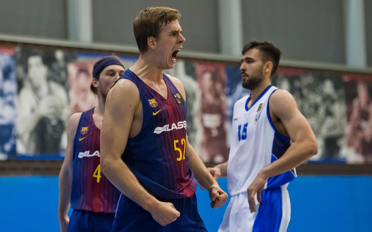 Barça Lassa B - CB Prat (78-71): Triunfo para seguir en la LEB Oro