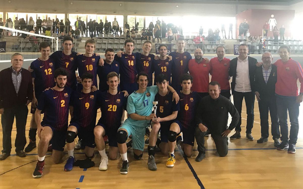 El Barça domina el campionat de Catalunya de voleibol