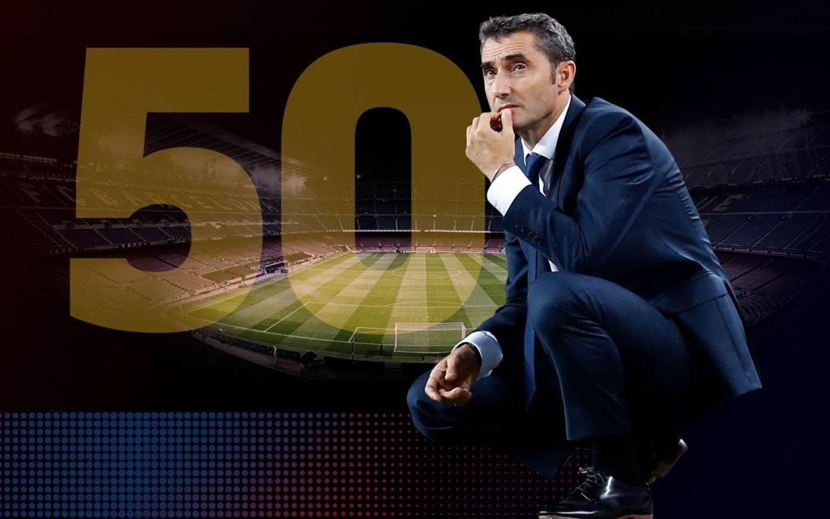 Valverde compleix 50 partits com a tècnic blaugrana