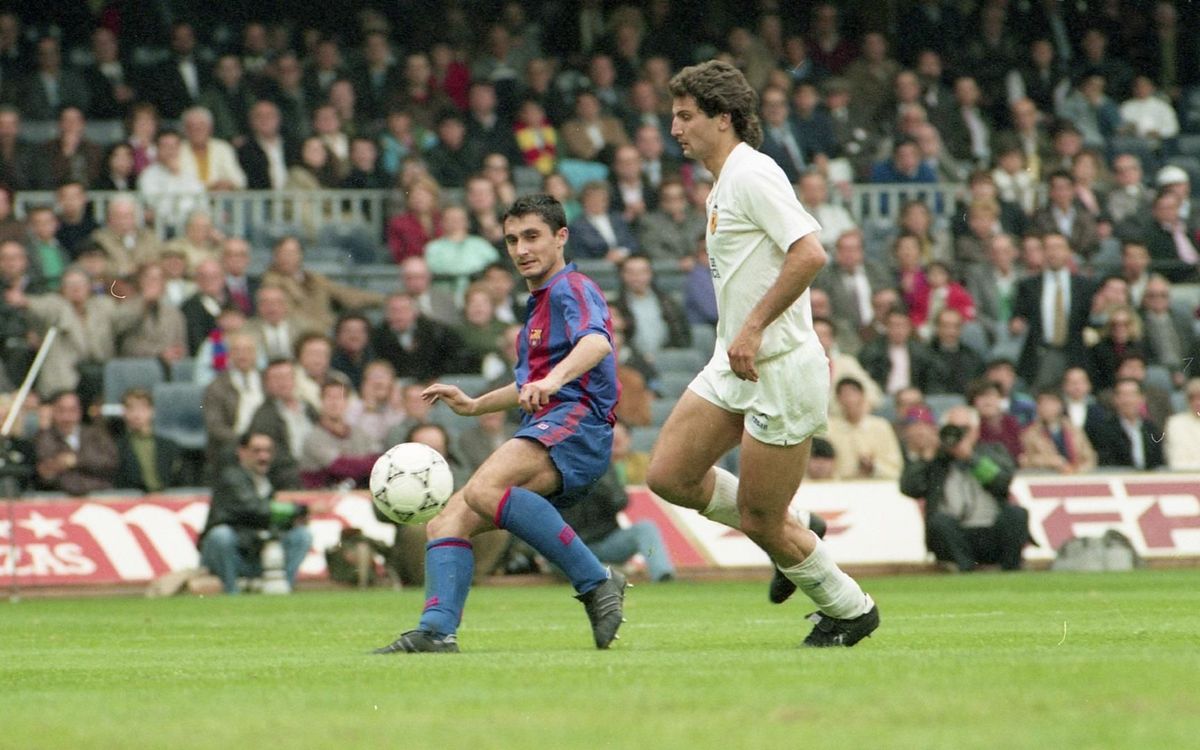 El doblete de Valverde contra el Valencia en el Camp Nou