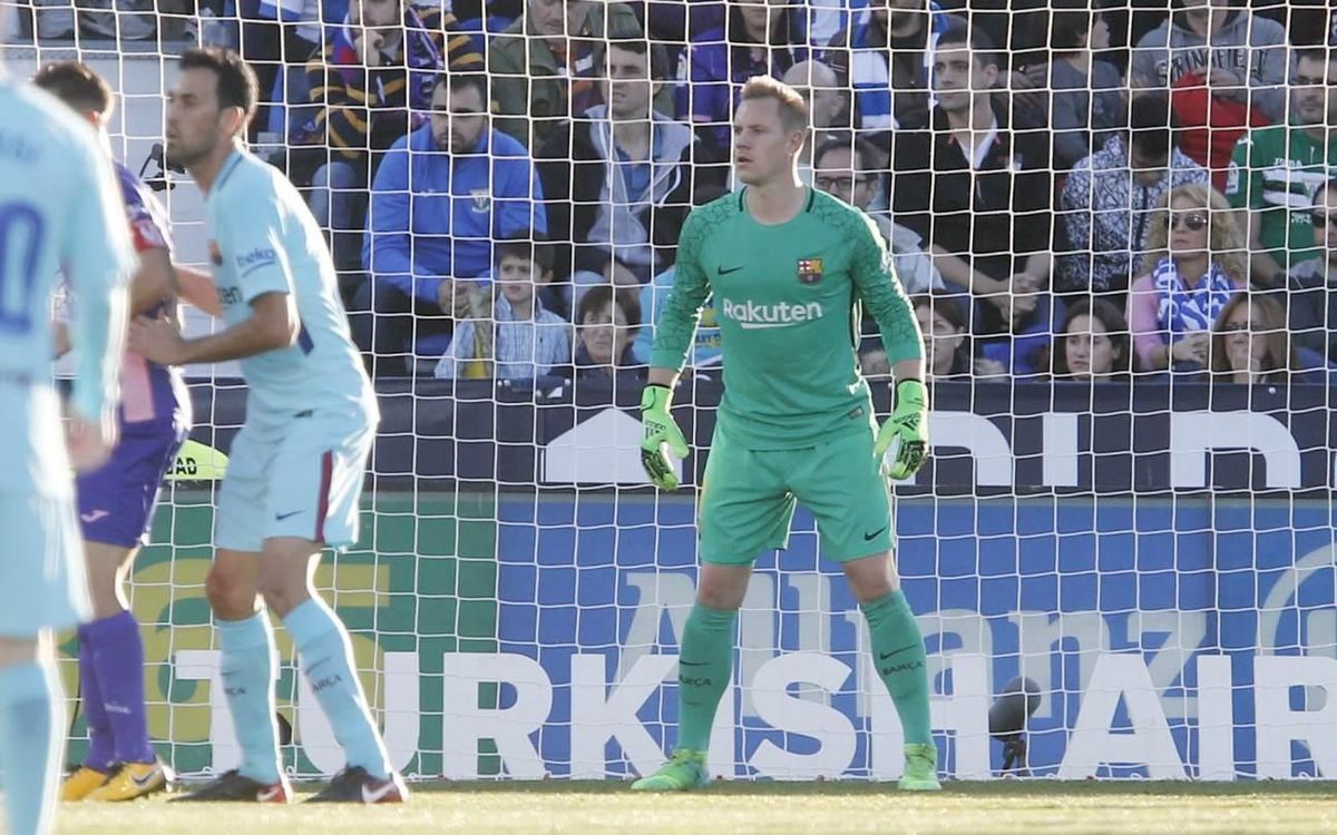 Ter Stegen brilliant against Leganés earlier in the season