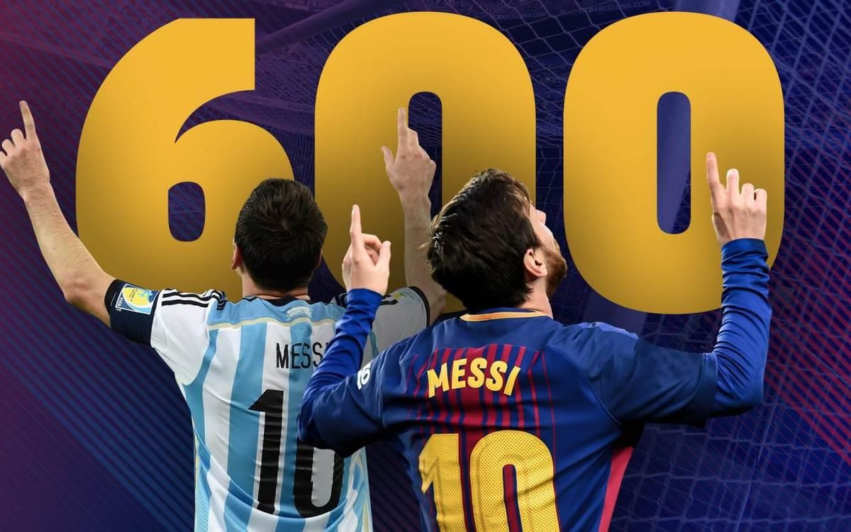メッシ、プロとして 600ゴール達成