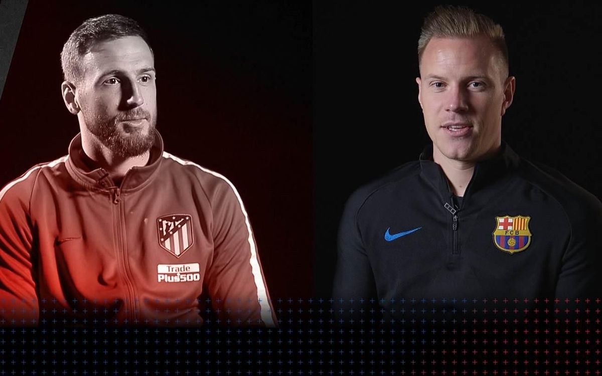 Jan Oblak and Marc-André Ter Stegen come face to face