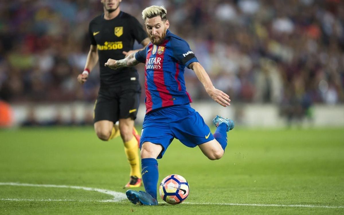 Leo Messi has a knack for scoring goals against Atlético