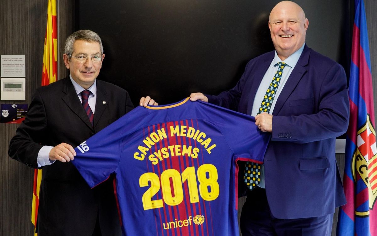 Canon Medical Systems visits FC Barcelona medical services