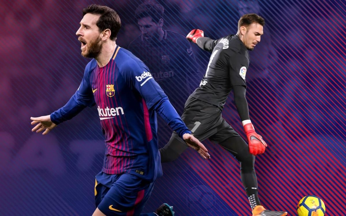 Messi es retroba amb el porter Roberto, una de les seves víctimes favorites